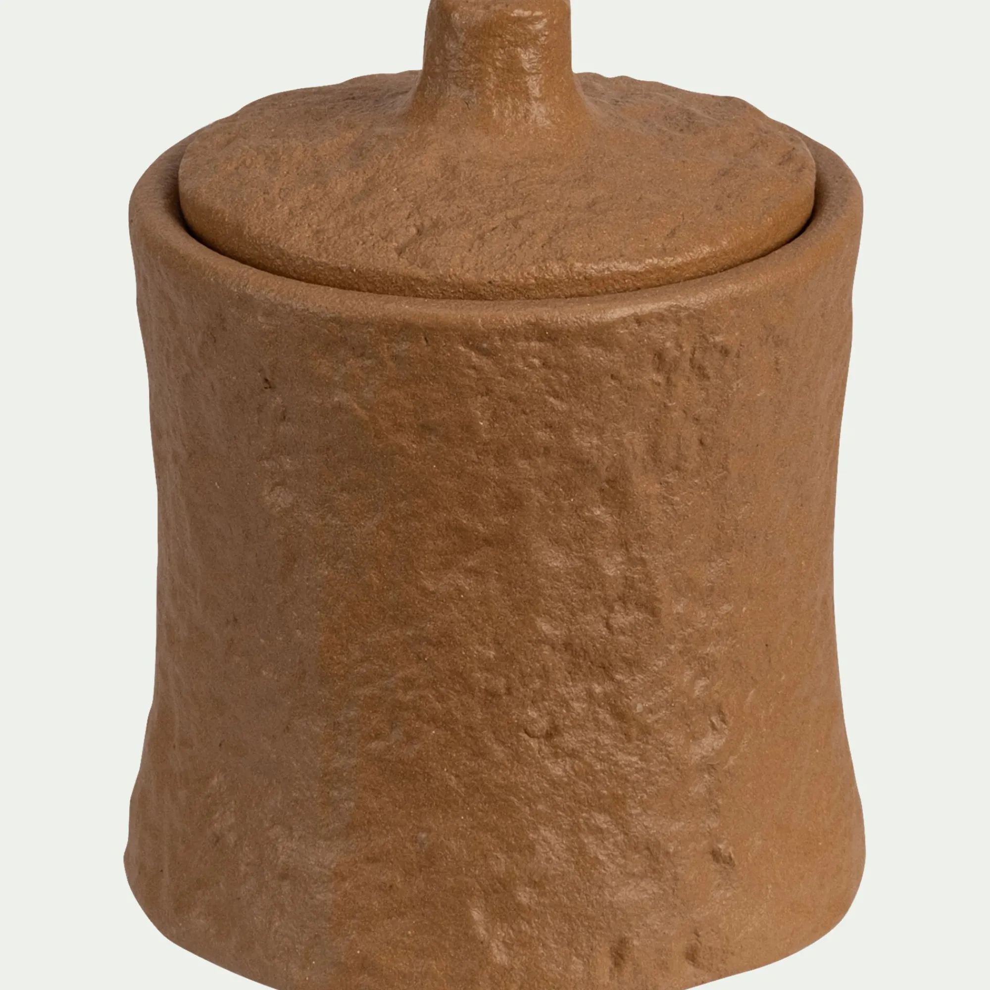alinea Bougie*Bougie déco en grès H11cm - terracotta Marron