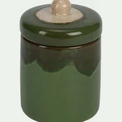 alinea Bougie*Bougie déco en grès H14,7cm - Vert