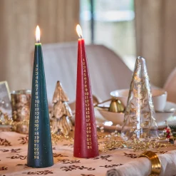 alinea Décoration De La Table De Noël|Petit Sapin De Noël*Bougie de Noël en forme de sapin H25cm - (modèle aléatoire) Vert