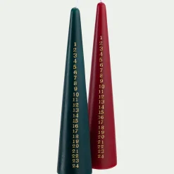 alinea Décoration De La Table De Noël|Petit Sapin De Noël*Bougie de Noël en forme de sapin H25cm - (modèle aléatoire) Vert
