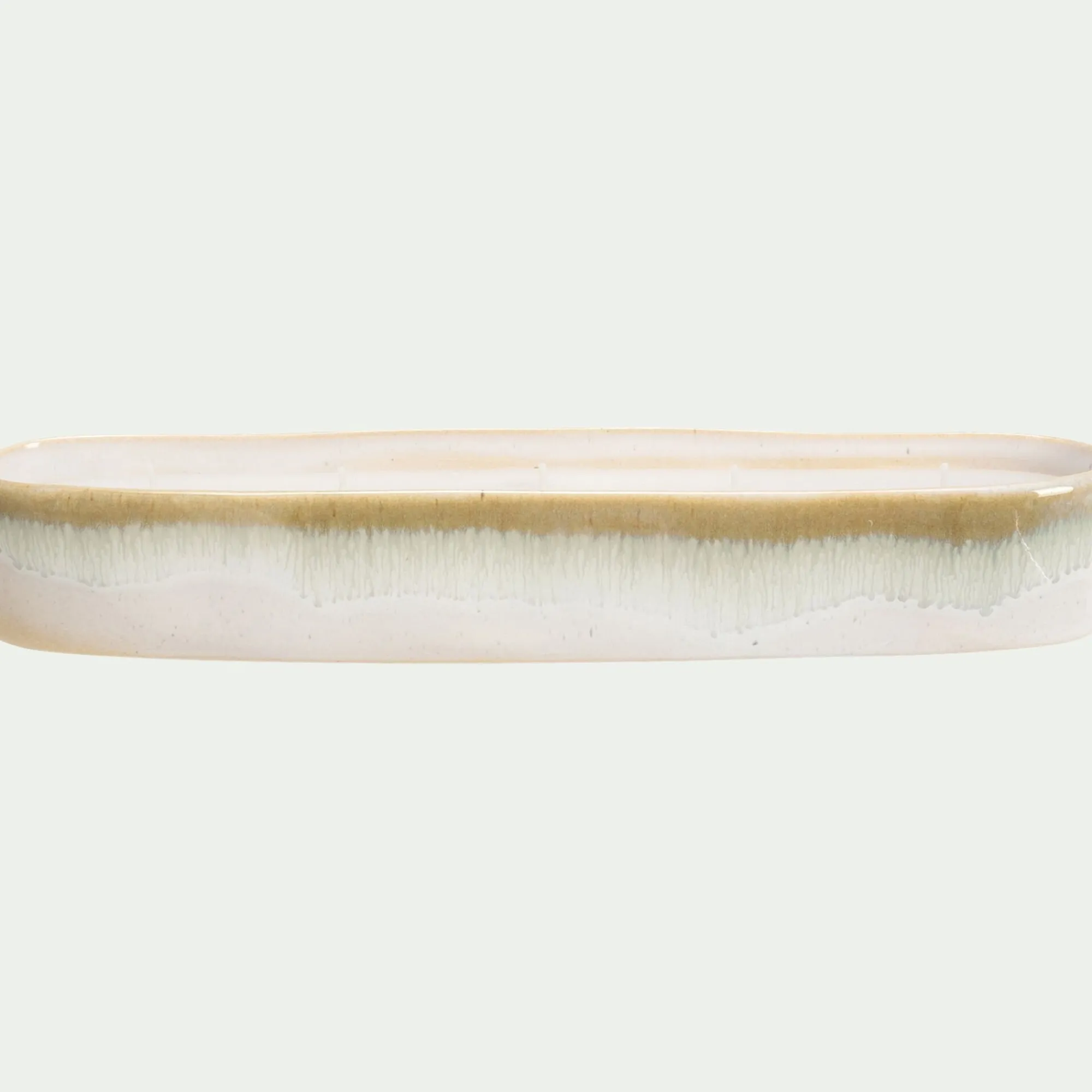 alinea Bougie*Bougie en céramique ovale - Beige