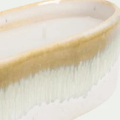 alinea Bougie*Bougie en céramique ovale - Beige