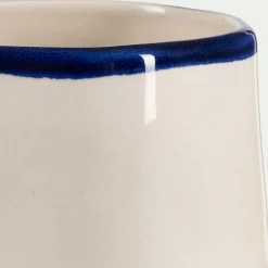 alinea Bougie*Bougie en faïence D10,5xH10cm - Bleu