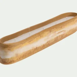 alinea Bougie*Bougie en faïence ovale l34,5cm - Beige