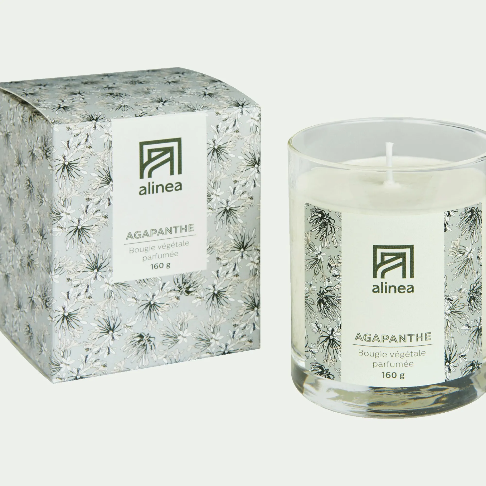alinea Bougie*Bougie parfumée senteur Agapanthe 160g