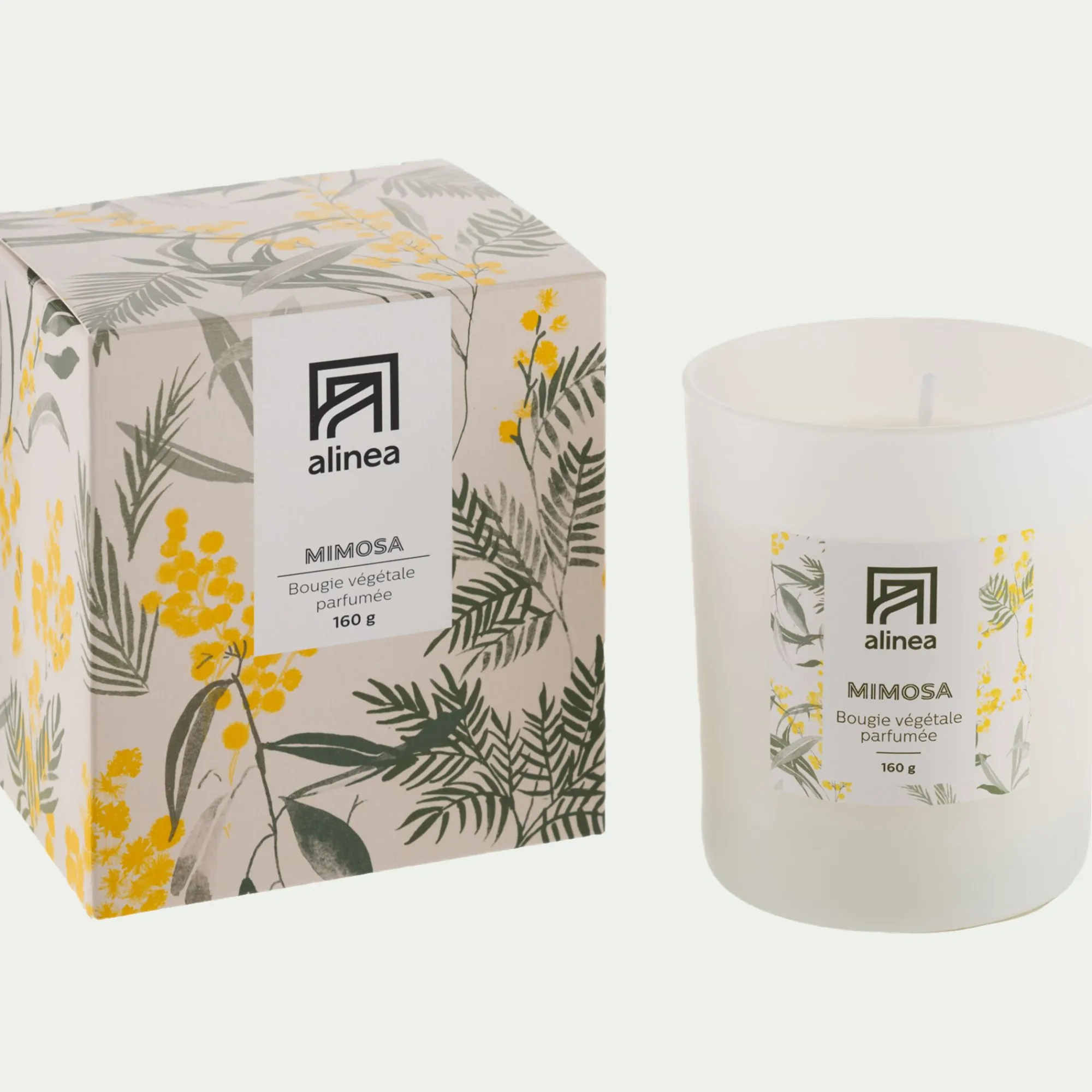 alinea Bougie*Bougie parfumée senteur mimosa 160g