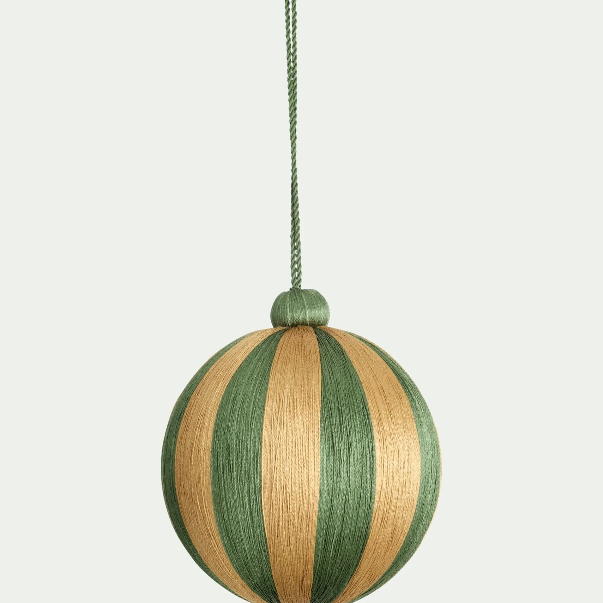alinea Boule De Noël*Boule de Noël à rayures tissées D10cm - Vert