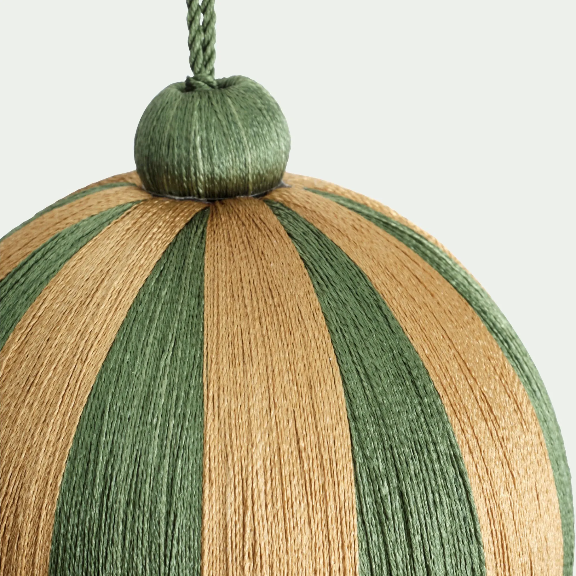 alinea Boule De Noël*Boule de Noël à rayures tissées D10cm - Vert