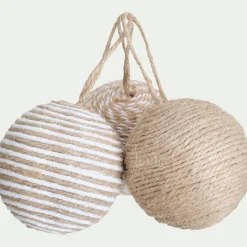 alinea Boule De Noël*Boule de Noël D8cm - (modèle aléatoire) Naturel