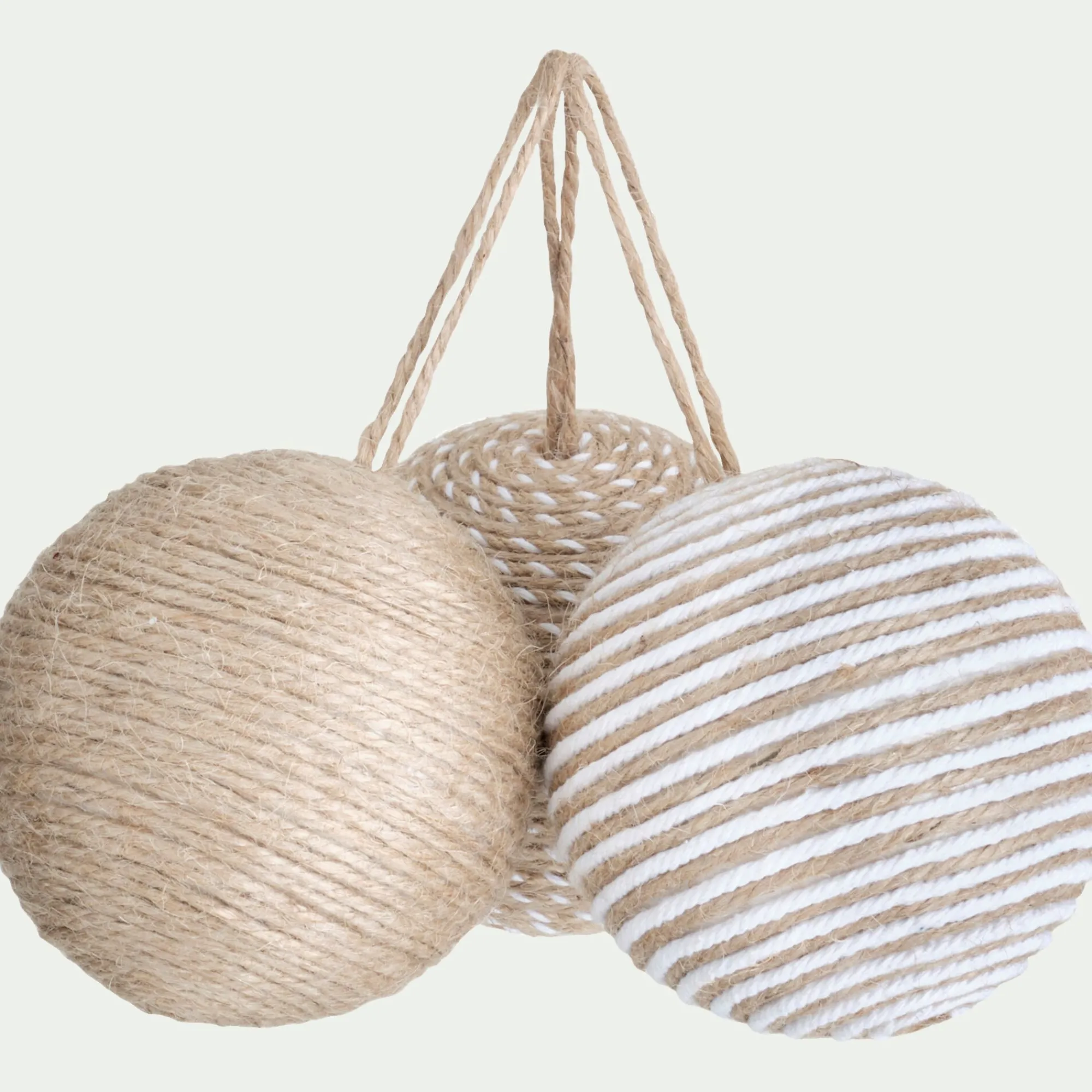 alinea Boule De Noël*Boule de noël D10cm - (modèle aléatoire) Naturel