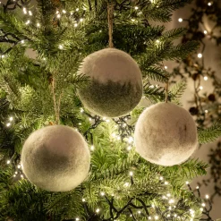 alinea Boule De Noël*Boule de Noël en laine D9cm (couleur aléatoire)