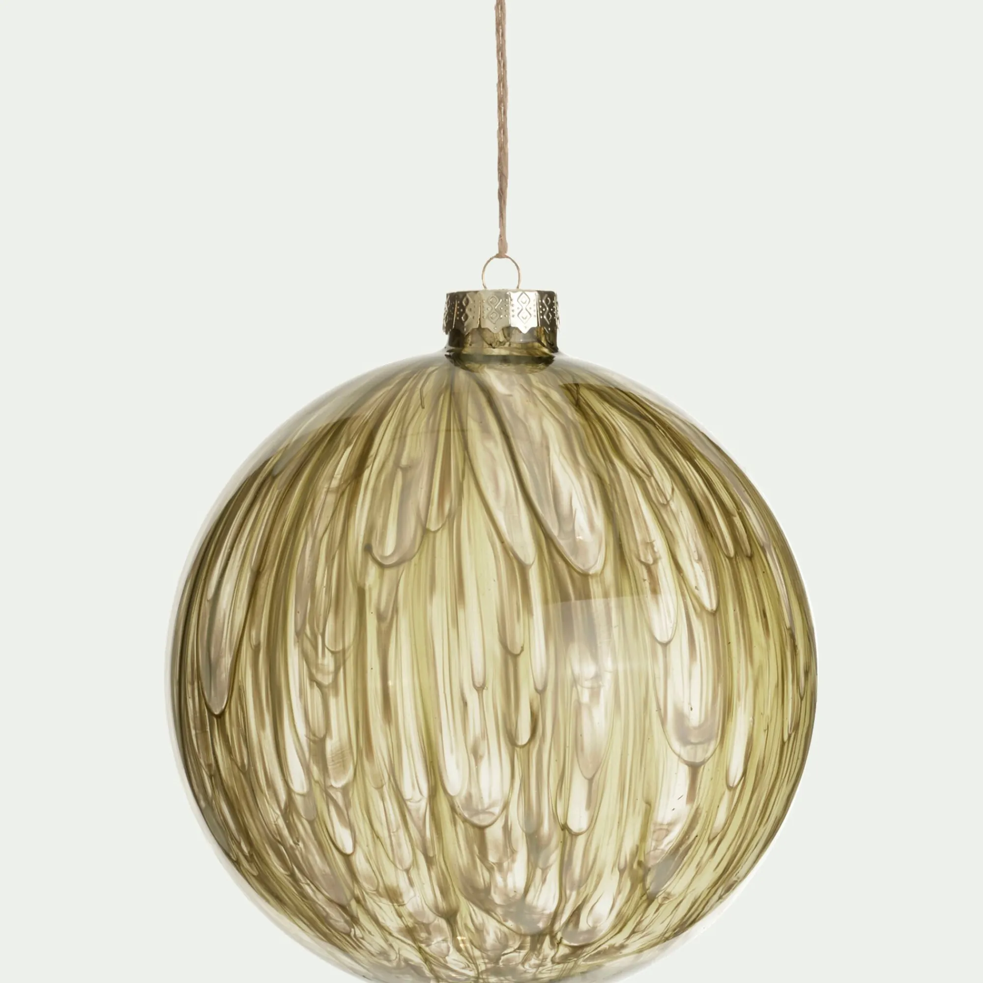 alinea Boule De Noël*Boule de Noël en verre D15cm - Vert