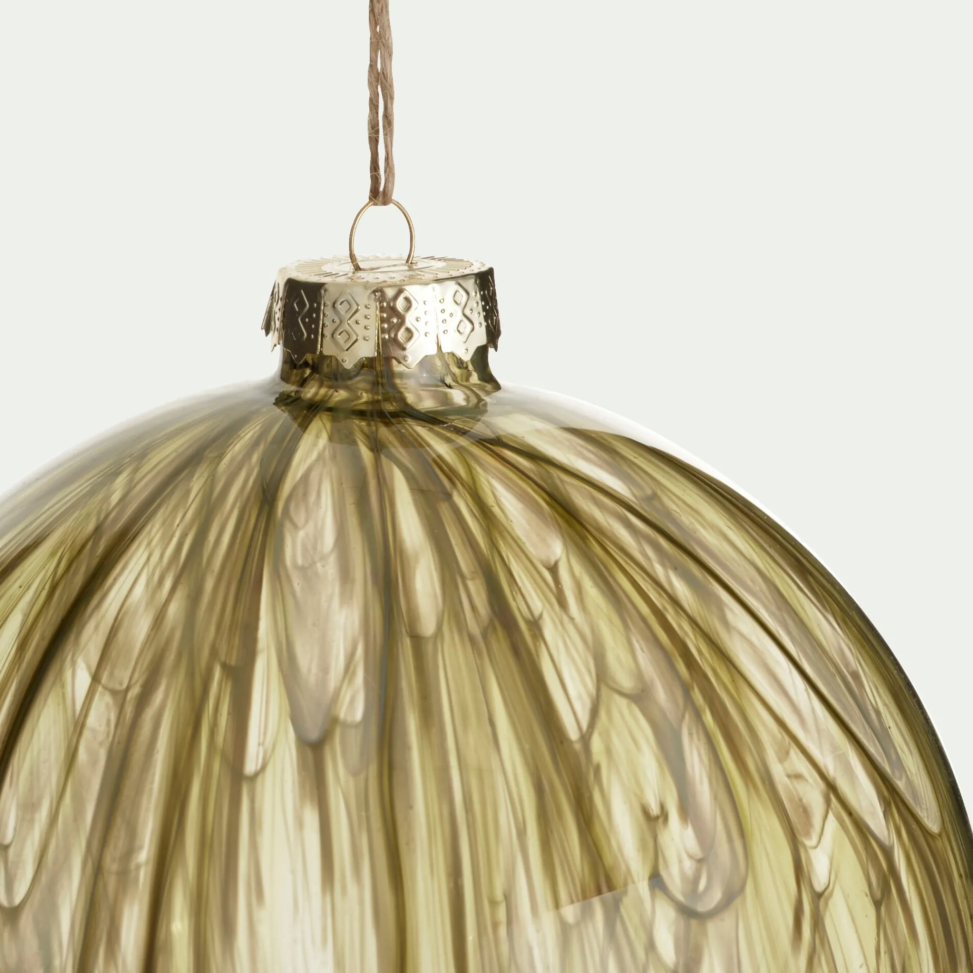 alinea Boule De Noël*Boule de Noël en verre D15cm - Vert