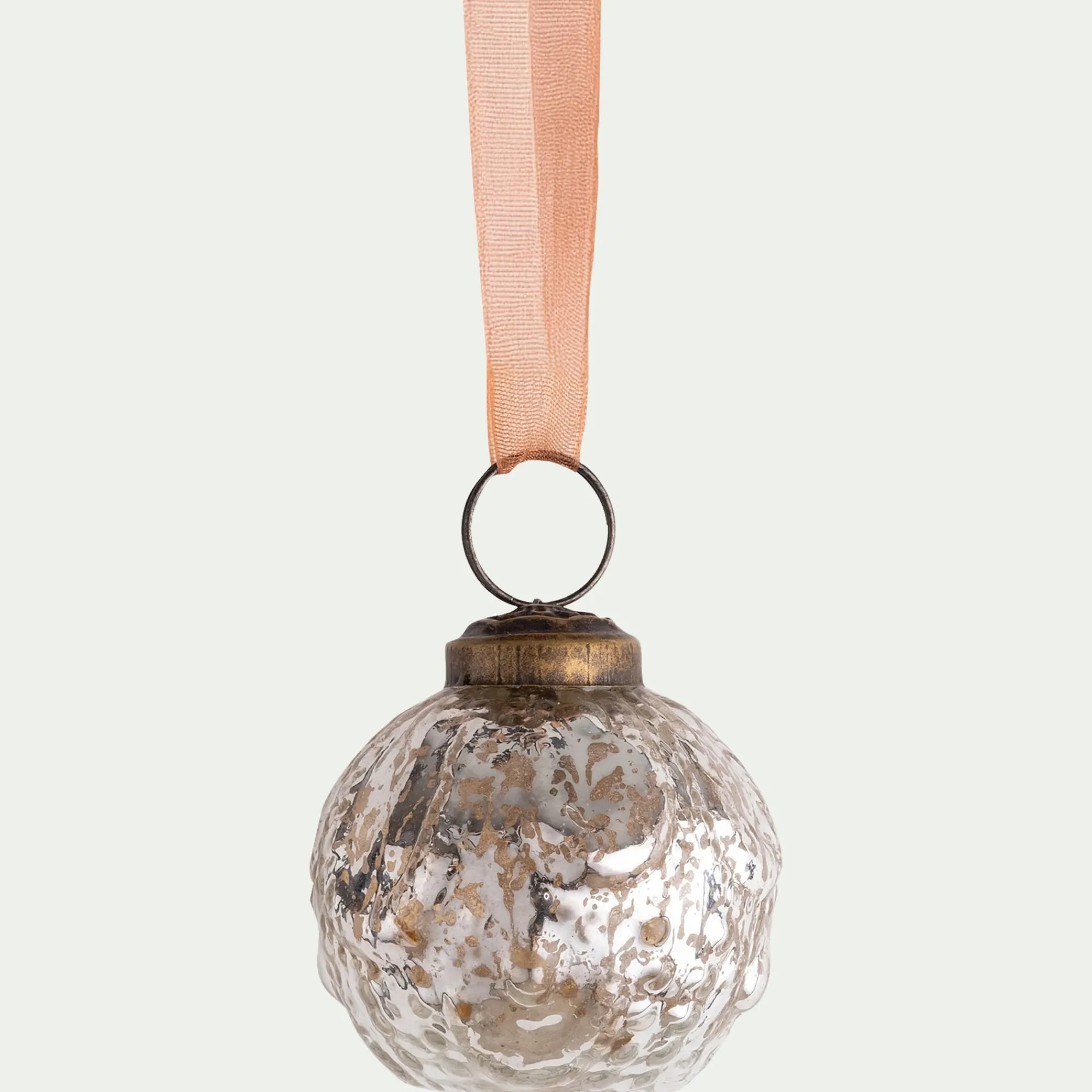 alinea Boule De Noël*Boule de Noël patinée en verre D5cm - Argenté