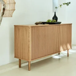alinea Buffet De Salle À Manger|Buffet*Buffet 3 portes en chêne - Bois clair