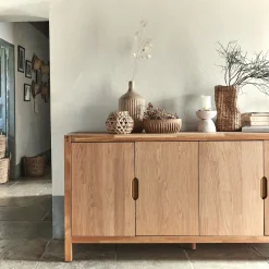 alinea Buffet De Salle À Manger|Buffet*Buffet 4 portes en chêne massif - Bois clair