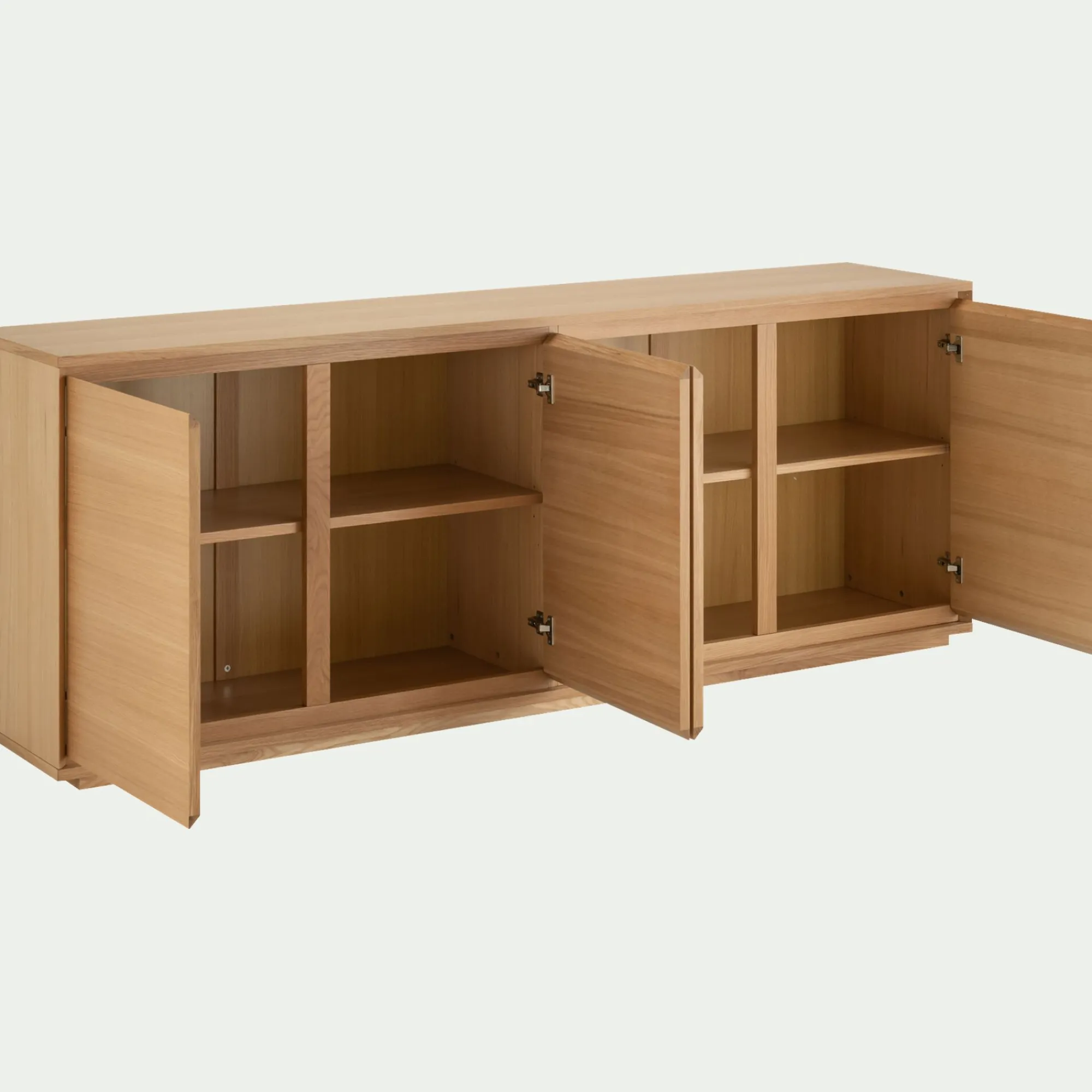alinea Buffet De Salle À Manger|Buffet*Buffet bas en bois 4 portes - naturel Bois clair
