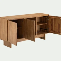 alinea Buffet De Salle À Manger|Buffet*Buffet bas en bois 3 portes - naturel Bois clair