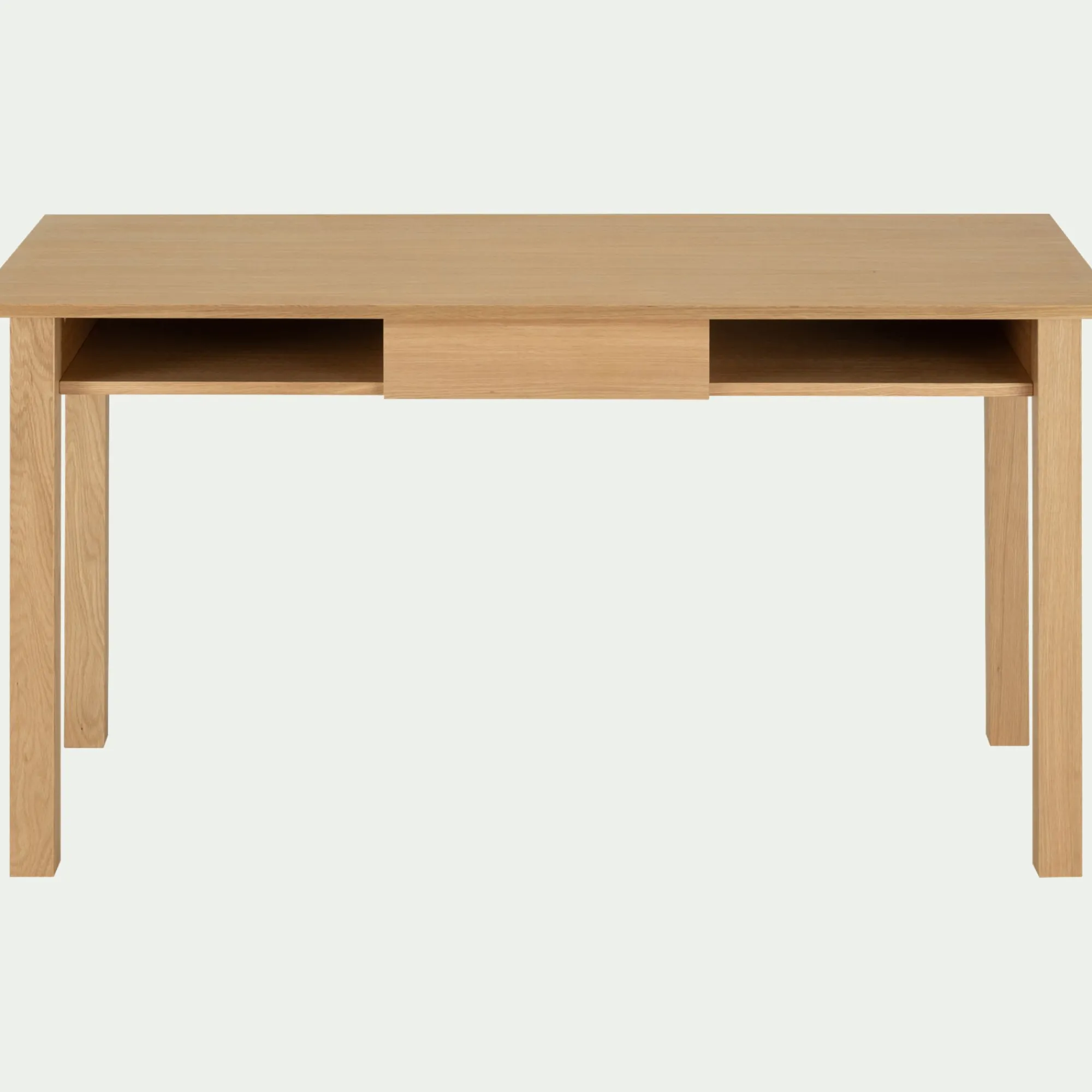 alinea Bureau*Bureau avec tiroir en bois L140cm - Bois clair