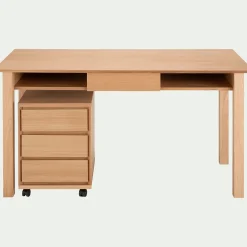 alinea Bureau*Bureau avec tiroir en bois L140cm - Bois clair