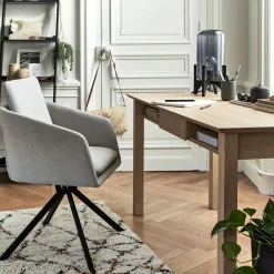 alinea Bureau*Bureau avec tiroir en bois L140cm - Bois clair