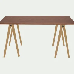 alinea Bureau*Bureau en bois - naturel Bois foncé