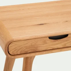 alinea Bureau*Bureau en bois avec 2 tiroirs L120cm - Bois clair