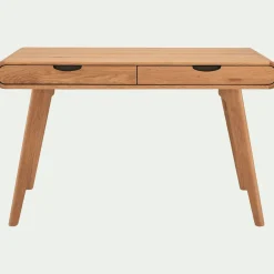 alinea Bureau*Bureau en bois avec 2 tiroirs L120cm - Bois clair