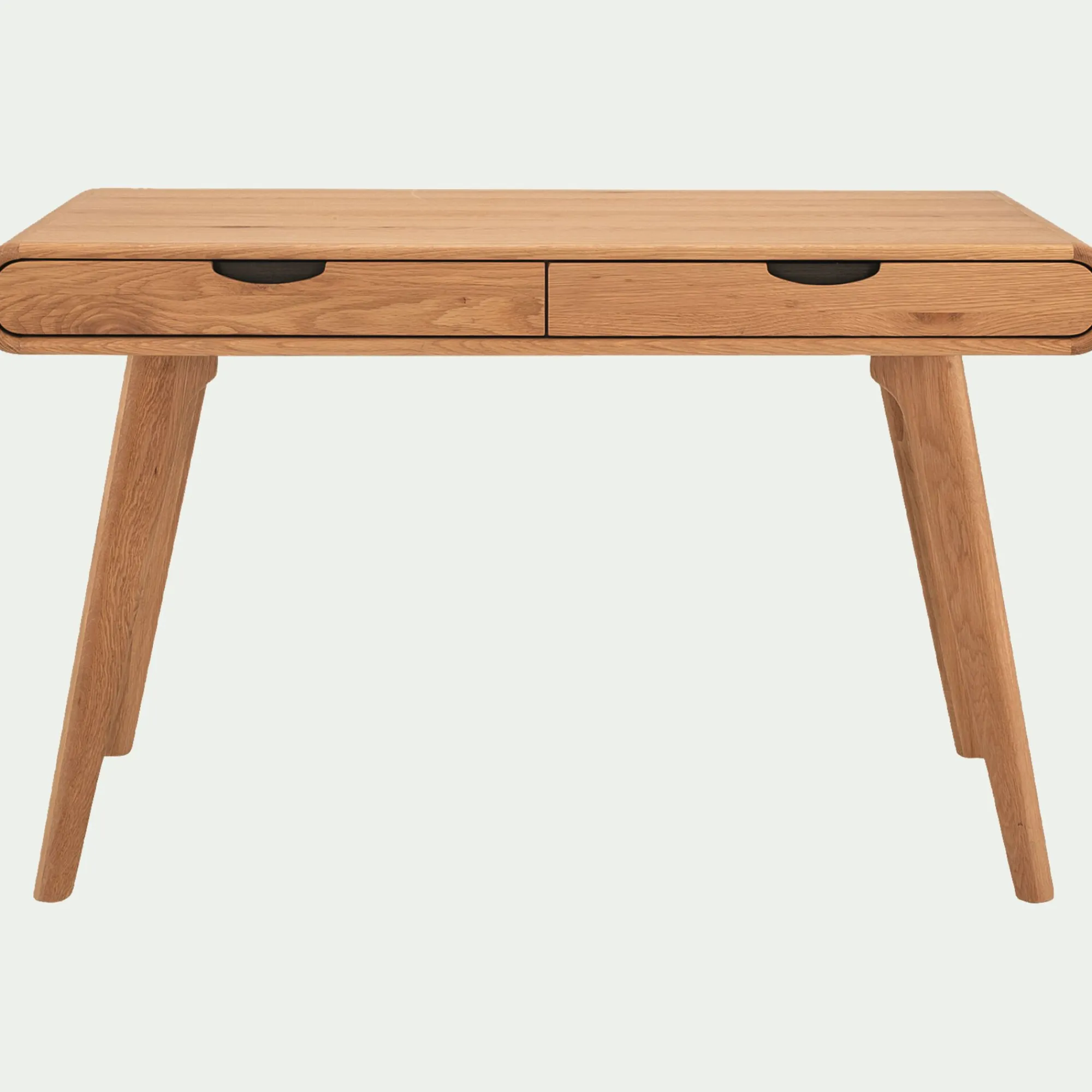 alinea Bureau*Bureau en bois avec 2 tiroirs L120cm - Bois clair