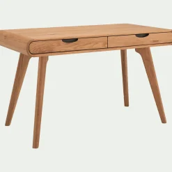 alinea Bureau*Bureau en bois avec 2 tiroirs L120cm - Bois clair