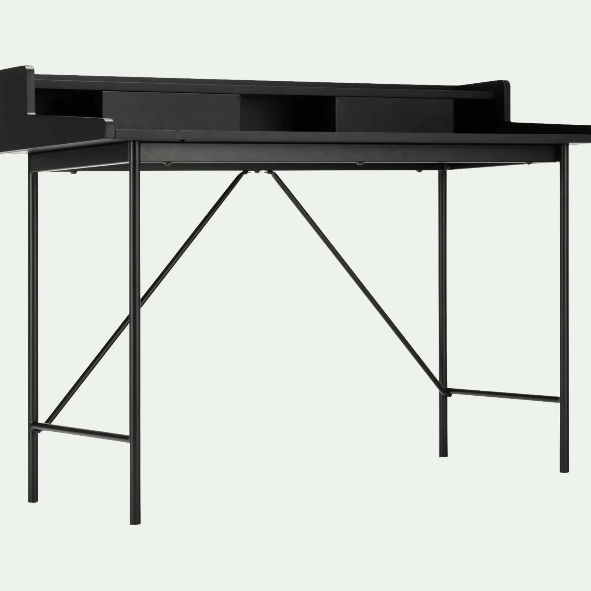 alinea Bureau*Bureau en bois L120cm - Noir