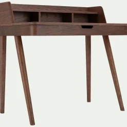 alinea Bureau*Bureau en chêne teinté avec plateau relevable - Bois foncé