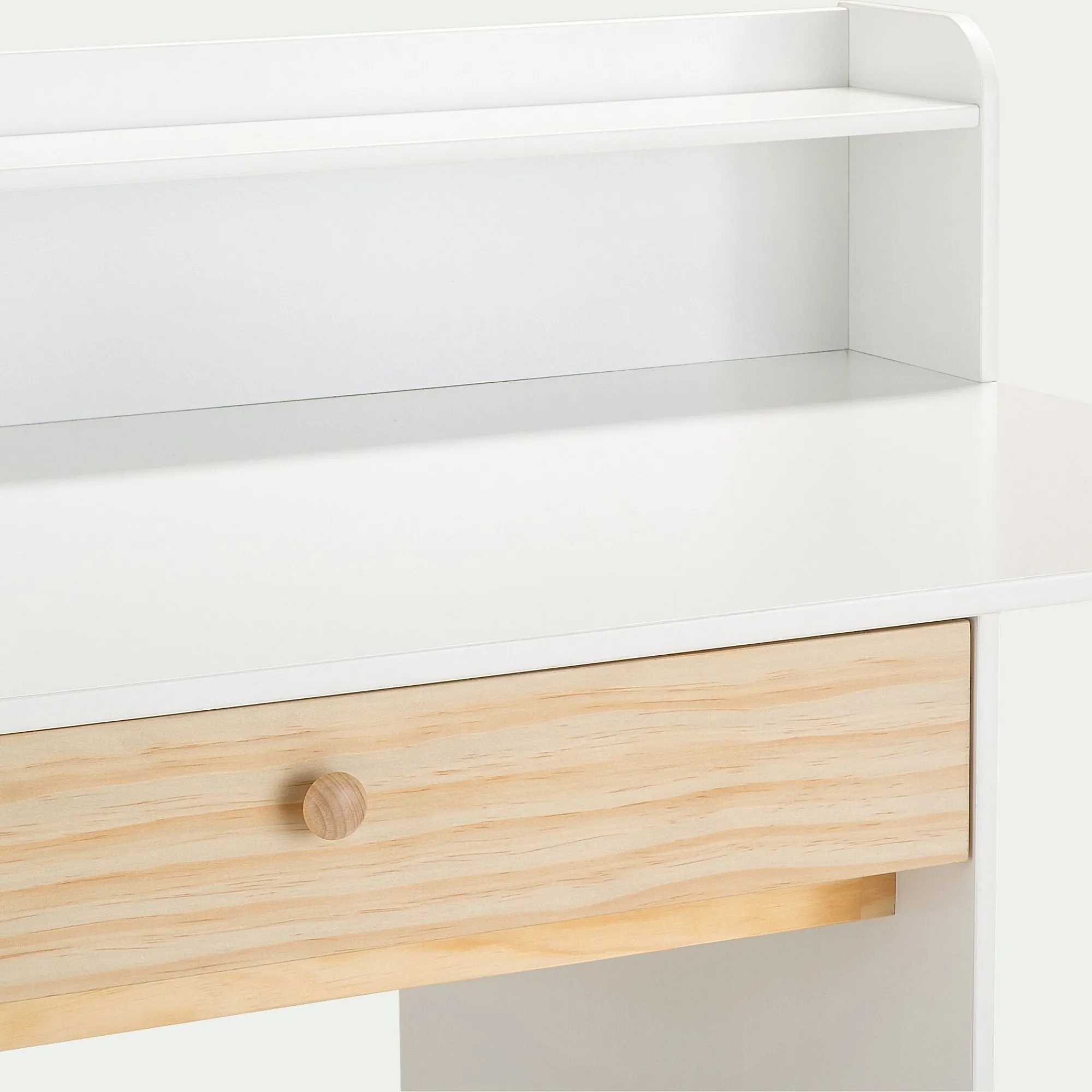 alinea Bureau Enfant|Armoire Enfant*Bureau enfant avec rangement en bois - Blanc