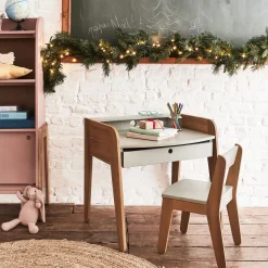 alinea Bureau Enfant|Armoire Enfant*Bureau enfant en acacia - olivier Vert