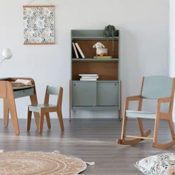 alinea Bureau Enfant|Armoire Enfant*Bureau enfant en acacia - olivier Vert