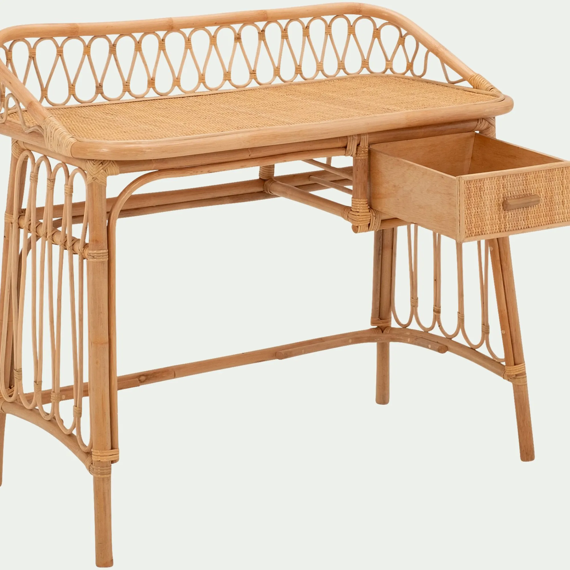 alinea Bureau Enfant|Armoire Enfant*Bureau enfant en rotin - Naturel