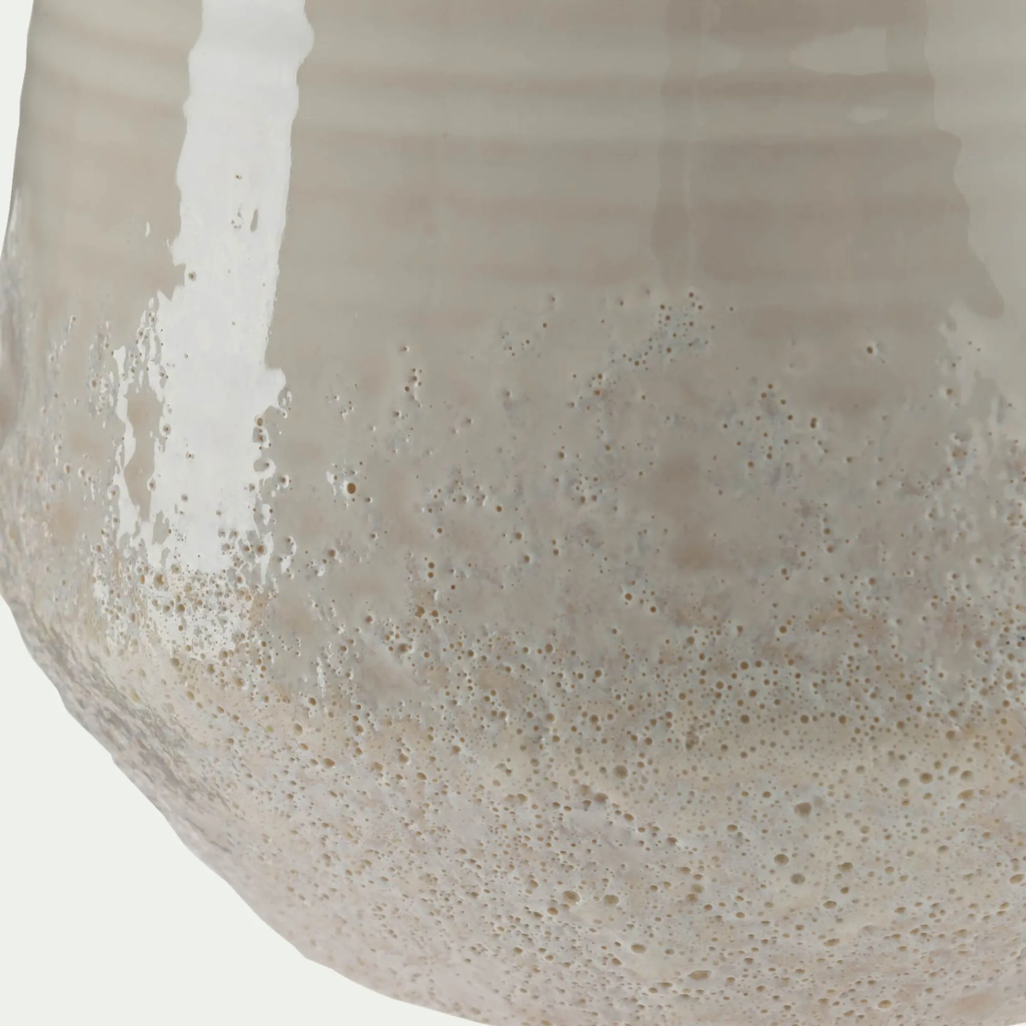 alinea Pot De Fleur*Cache-pot en céramique D14xH12,5cm - Beige