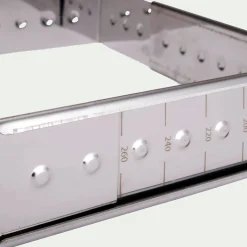 alinea Emporte-Pièce Et Cercle À Pâtisserie|Moule À Gâteau*Cadre à opéra réglable en inox L16cm à L28cm - Argenté