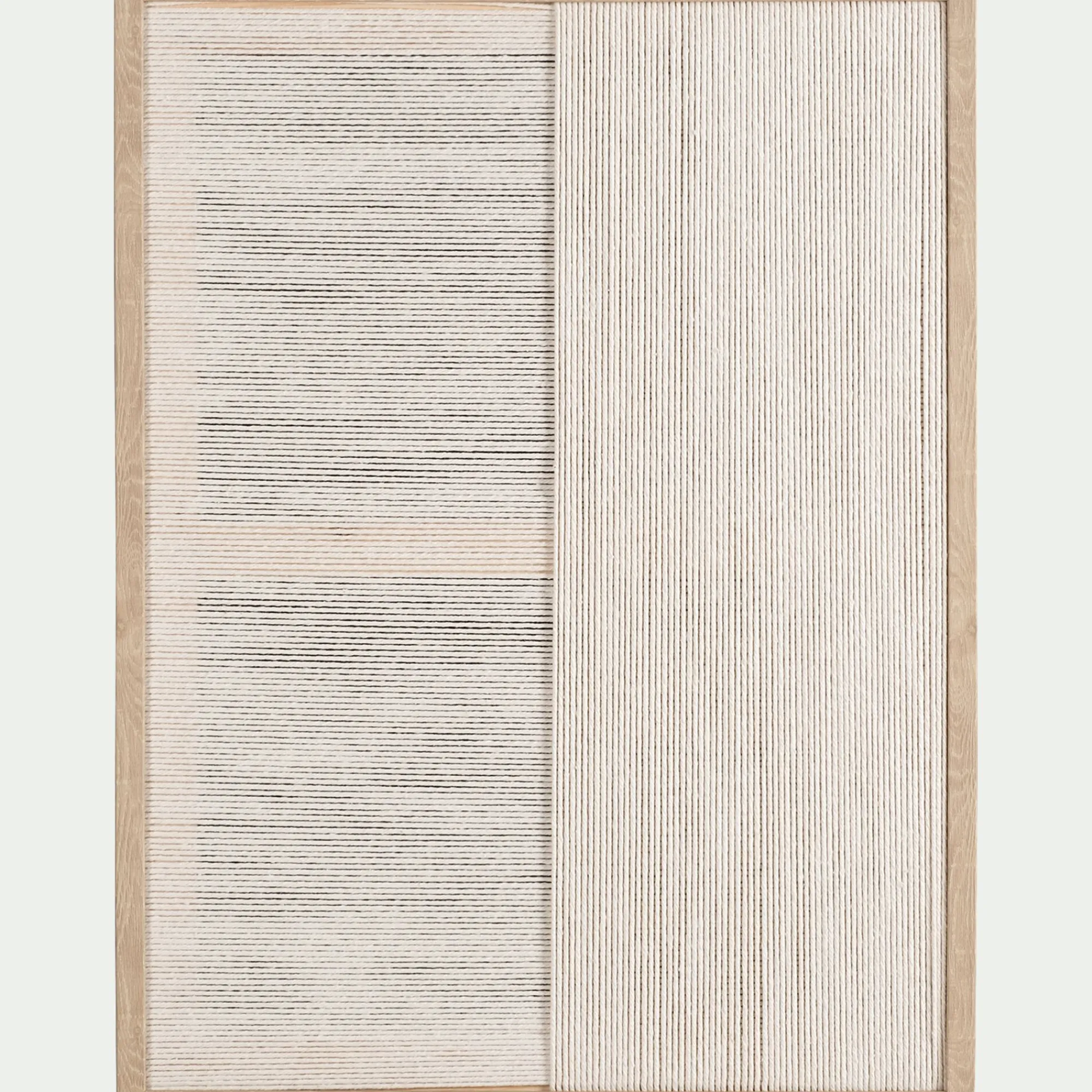 alinea Toile, Tableau Et Affiche*Cadre décoratif en corde 45x60cm - Beige