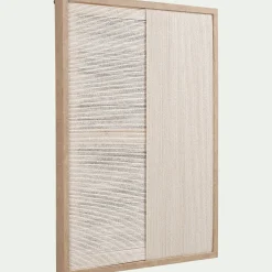 alinea Toile, Tableau Et Affiche*Cadre décoratif en corde 45x60cm - Beige