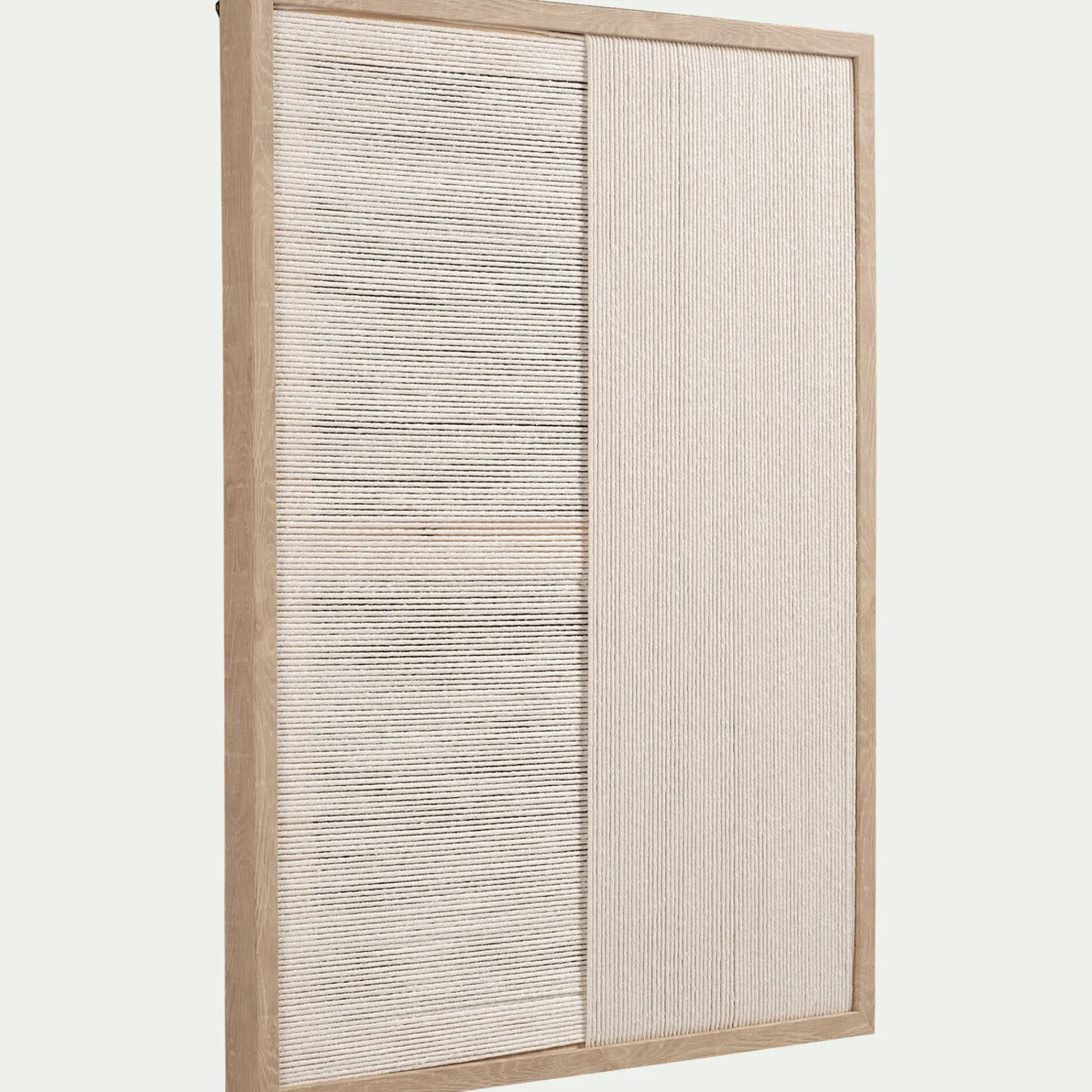 alinea Toile, Tableau Et Affiche*Cadre décoratif en corde 45x60cm - Beige