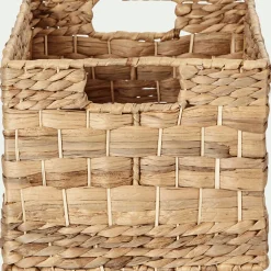 alinea Accessoire De Salle De Bain|Panier*Caisse de rangement en jacinthe d'eau H21xL35cm - Naturel