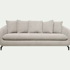 alinea Canapé 3 Places*Canapé 3 places convertible en tissu tramé - roucas Beige