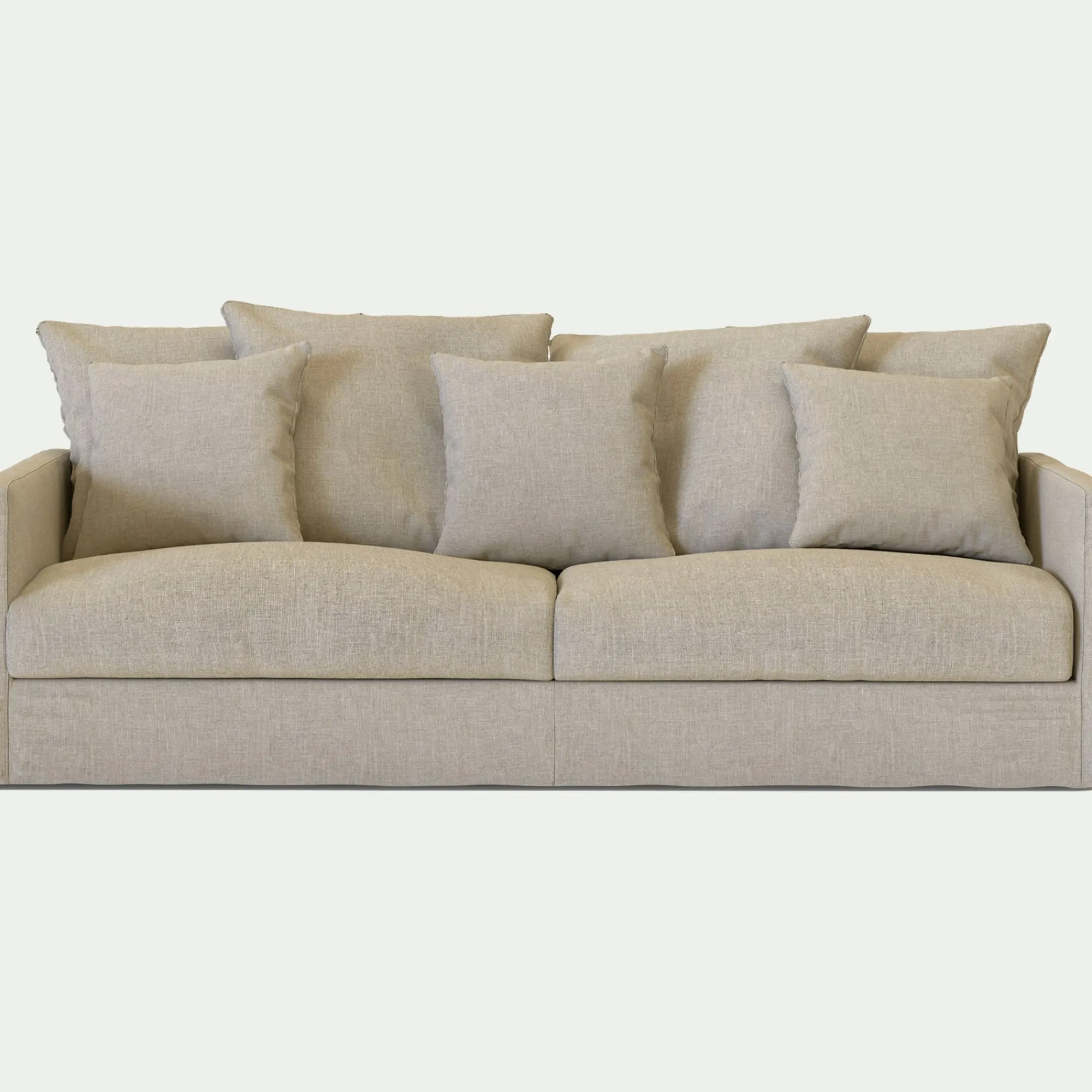 alinea Canapé 4 Places*Canapé 4 places convertible en tissu - alpilles Beige