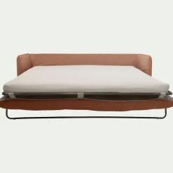 alinea Canapé 4 Places*Canapé 4 places convertible en tissu wind - terracotta Marron