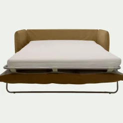alinea Canapé 2 Places*Canapé 2 places convertible en tissu wind - bronze Marron