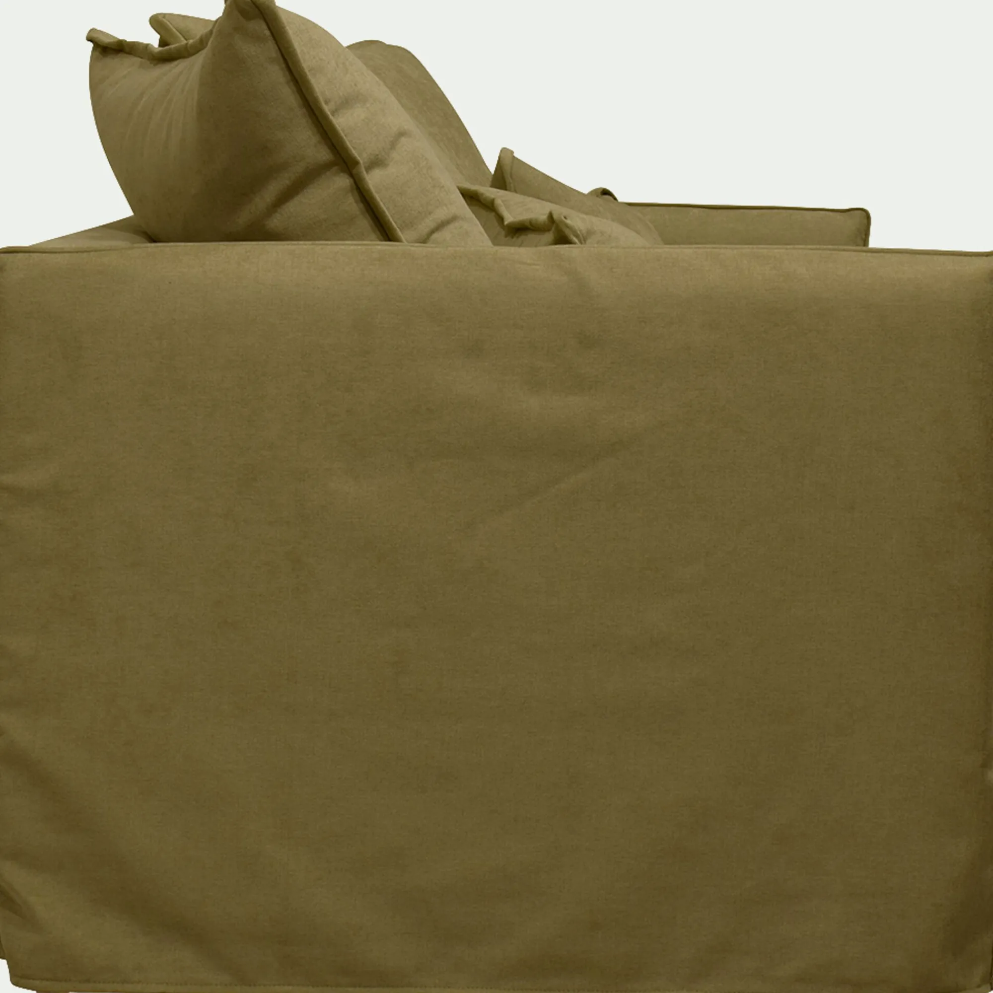 alinea Canapé 2 Places*Canapé 2 places convertible en tissu wind - bronze Marron