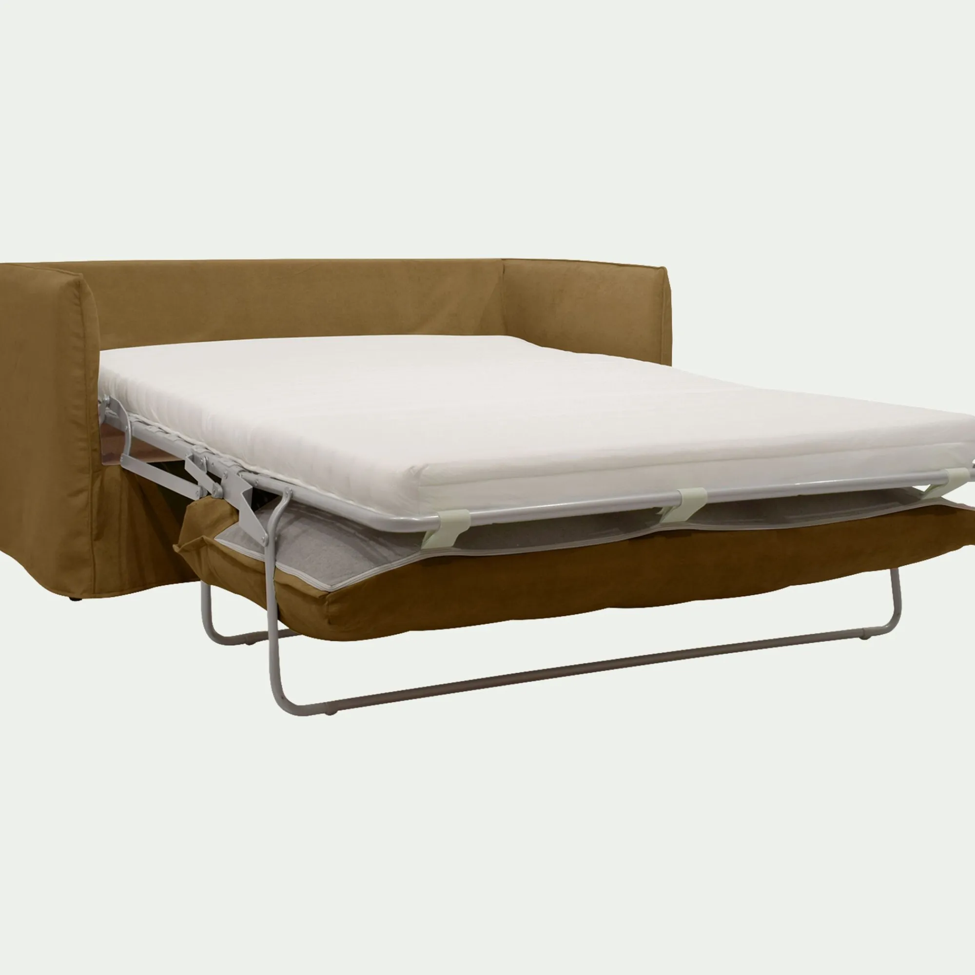 alinea Canapé 2 Places*Canapé 2 places convertible en tissu wind - bronze Marron