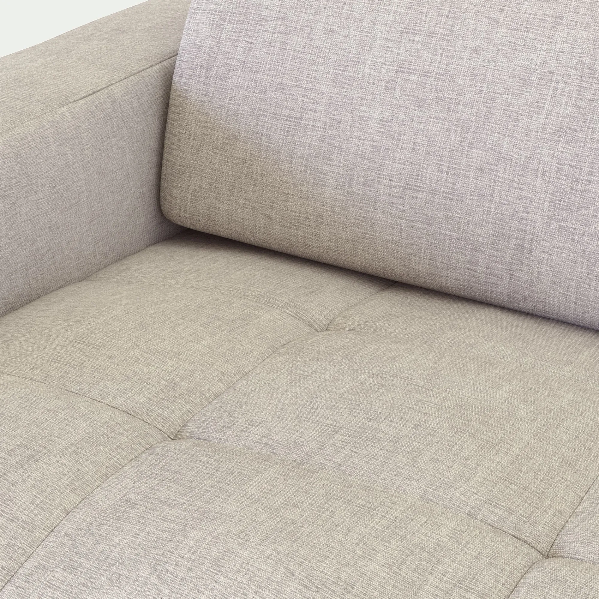 alinea Canapé 3 Places*Canapé 3 places convertible en tissu monclar avec accoudoirs 15cm - roucas Beige