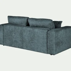 alinea Canapé En Velours|Canapé 3 Places*Canapé 3 places convertible en tissu chenille benjo - calaluna Bleu